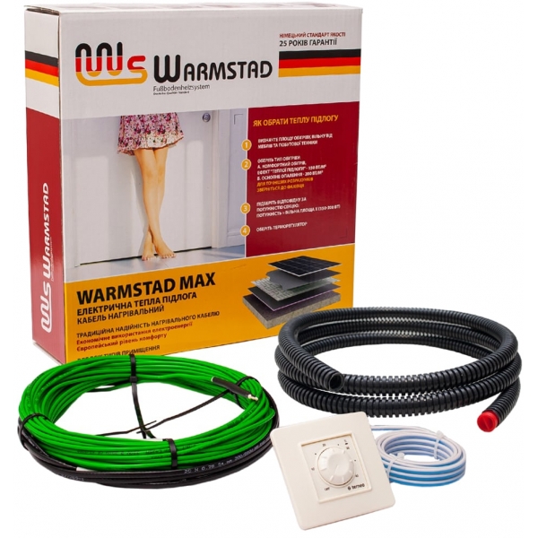 Warmstad Max EcoTWIN-300-25 W/m с терморегулятором RTP Warmstad Max EcoTWIN-300-25 W/m с терморегулятором RTP