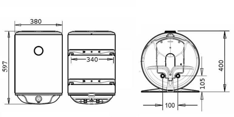 БОЙЛЕР Atlantic Steatite Slim VM 30 D325-2-BC - инструкция по монтажу