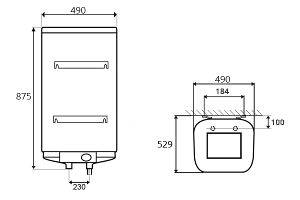 БОЙЛЕР Thermor Steatite Cube VM 100 S4CM - инструкция по монтажу