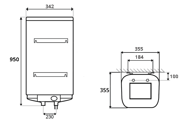 БОЙЛЕР Thermor Steatite Cube VM 50 S3C - инструкция по монтажу