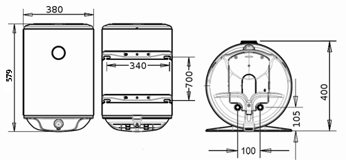 БОЙЛЕР Thermor Steatite Slim VM 30 N3CM(E) - инструкция по монтажу