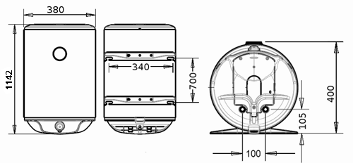 БОЙЛЕР Thermor Steatite Slim VM 80 N3CM(E) - инструкция по монтажу